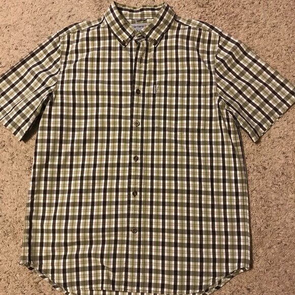 Carhartt Plaid Button Front Shirt - Picture 1 of 8